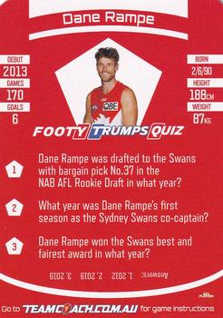 2021 Team Coach AFL #56 Dane Rampe Back